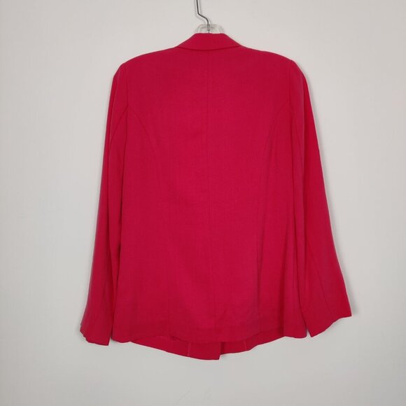 ADL Women's Single Button Blazer Jacket in Hot Pink Size Medium Barbiecore - Picture 2 of 8